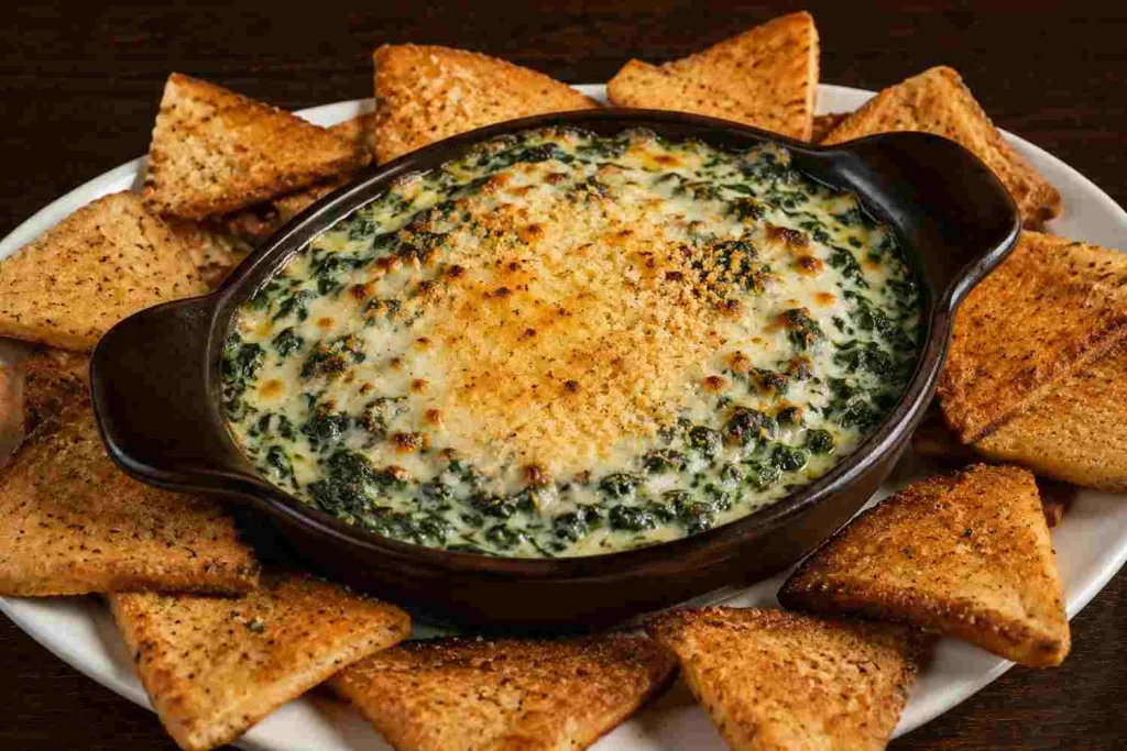 Parmesan Crusted Spinach Dip