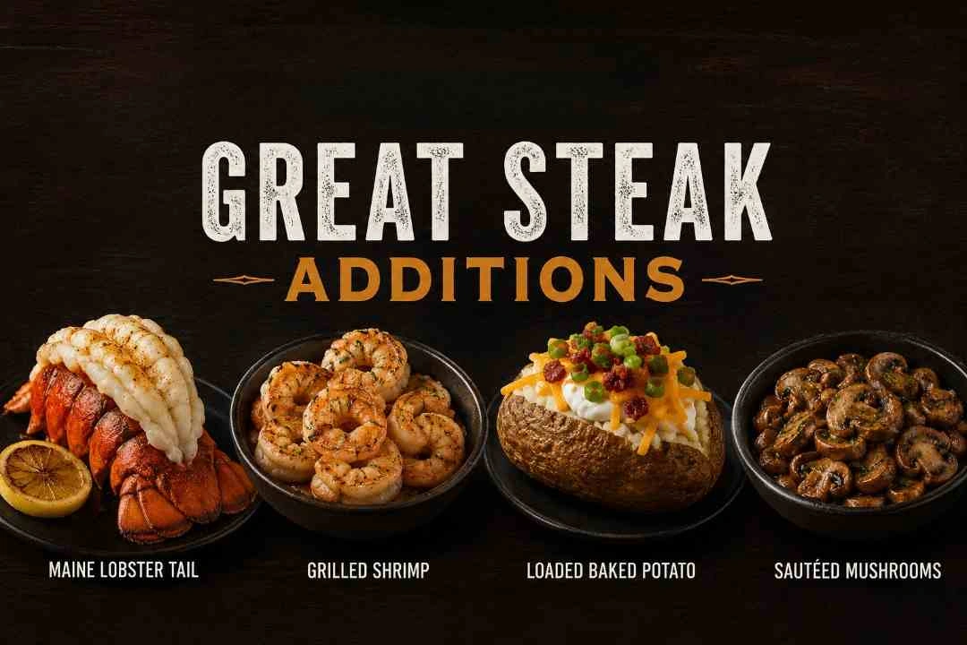 LongHorn Great Steak Additions Menu Prices, Calories & Nutrition’s Great Steak Additions